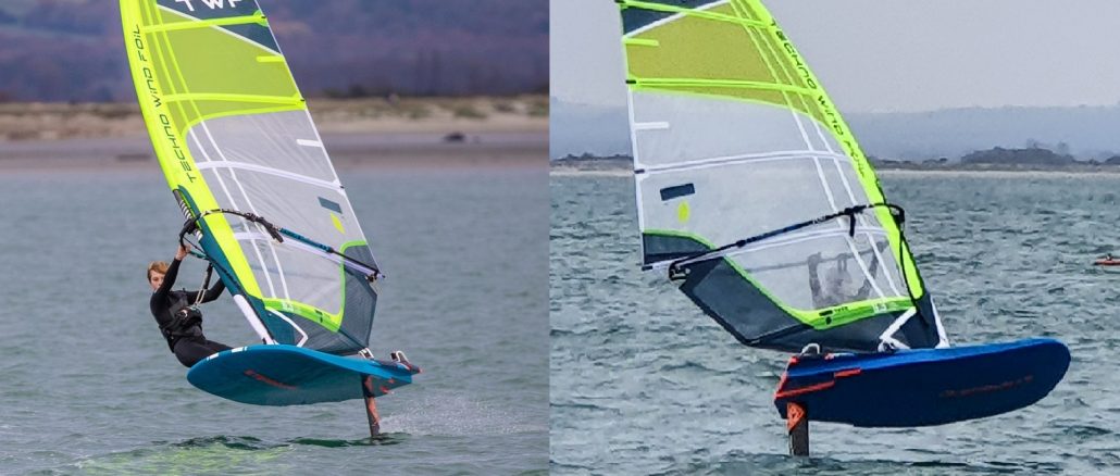 Tahe Techno Wind Foil 6.3m sail test with Tom Pringuer.